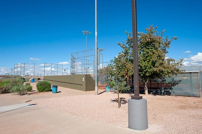 Horizon Park, Poles, Wall being painted