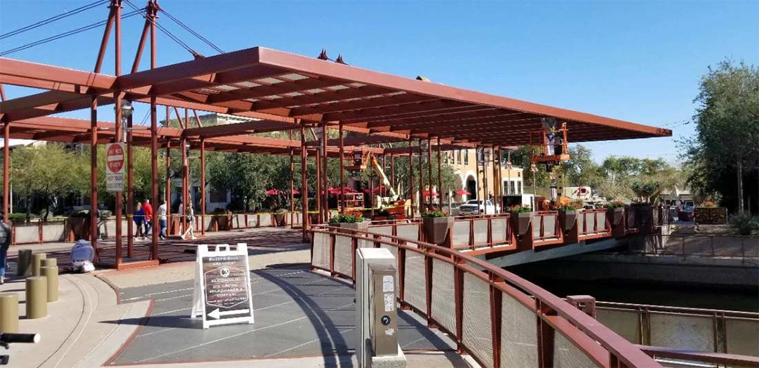 Marshall Way Bridge in Scottsdale - Exteriors Commercial Painting