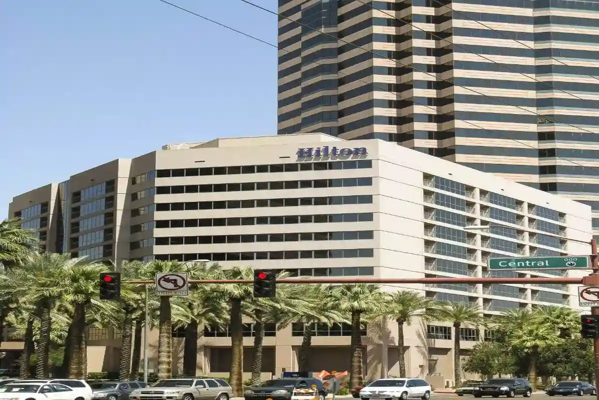 Hilton hotel building outside