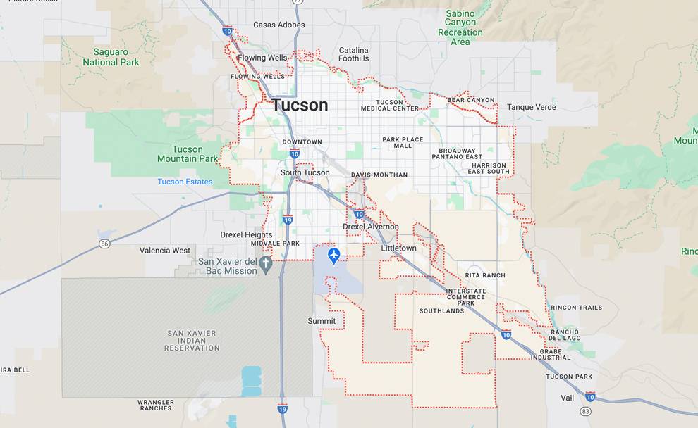 Tucson City Map